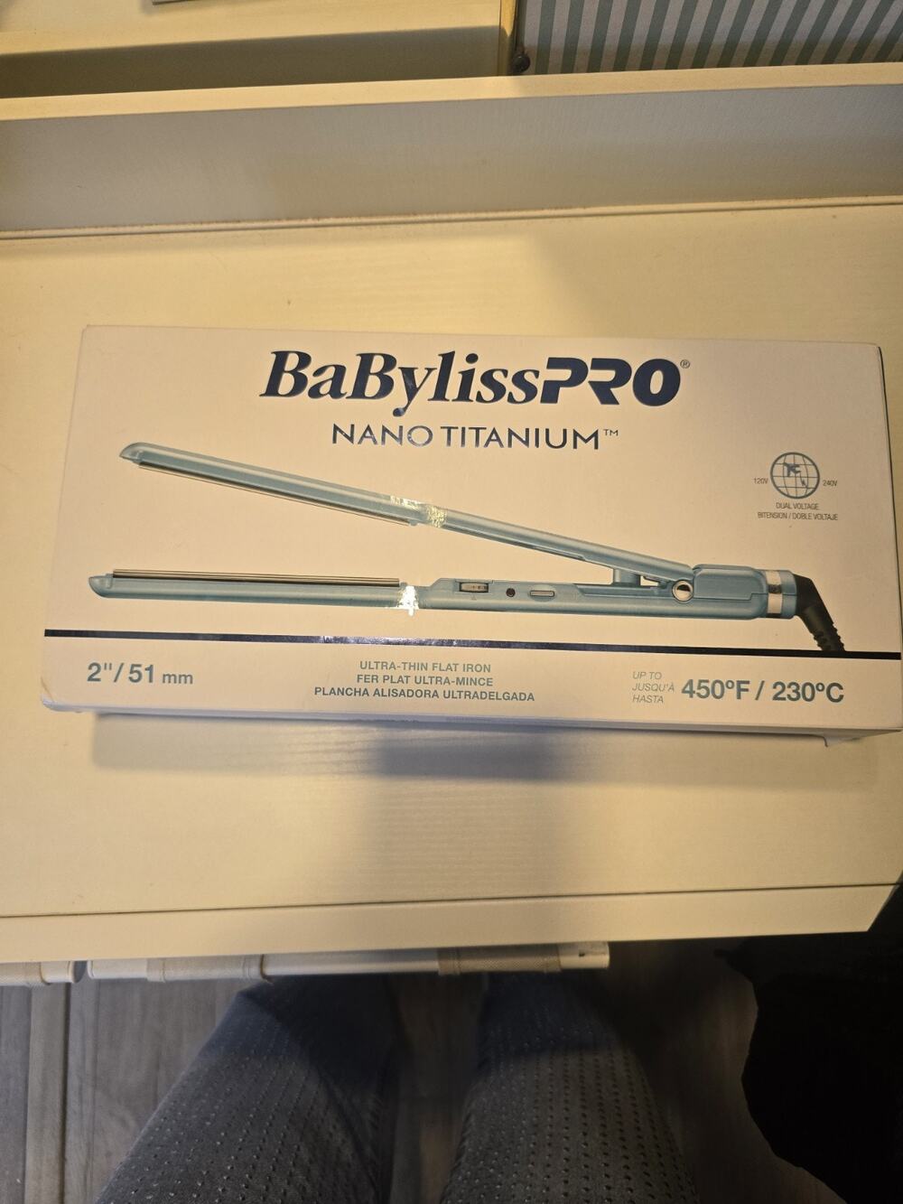 BaBylissPRO Nano Flat Iron - Blue